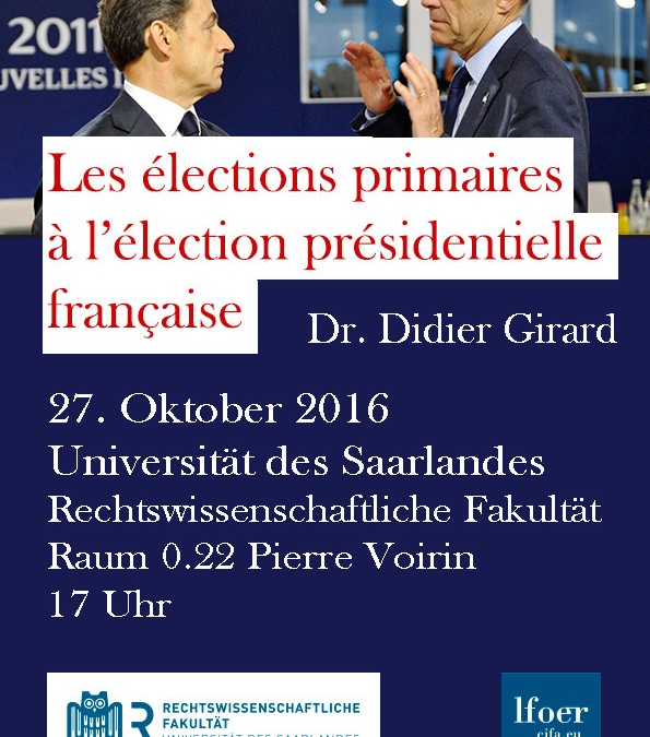 27 October 2016: French presidential primary elections