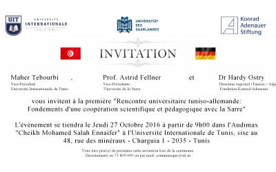 Lancement de la coopération entre le CJFA et l&rsquo;Université internationale de Tunis
