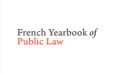 Parution du premier numéro du French Yearbook of Public Law